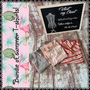 Great selection of summer tees, size S